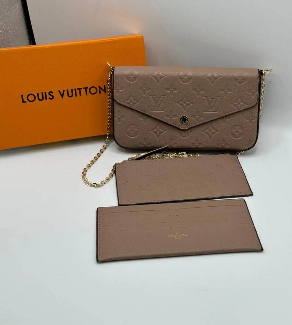 LV Chain Wallet with Brand Box